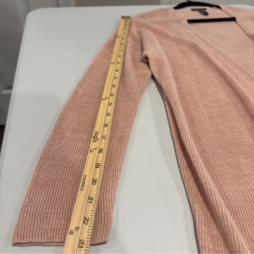Eileen Fisher Organic Linen Open Knit Cardigan Pink Women Size S Lightweight - Picture 11 of 11